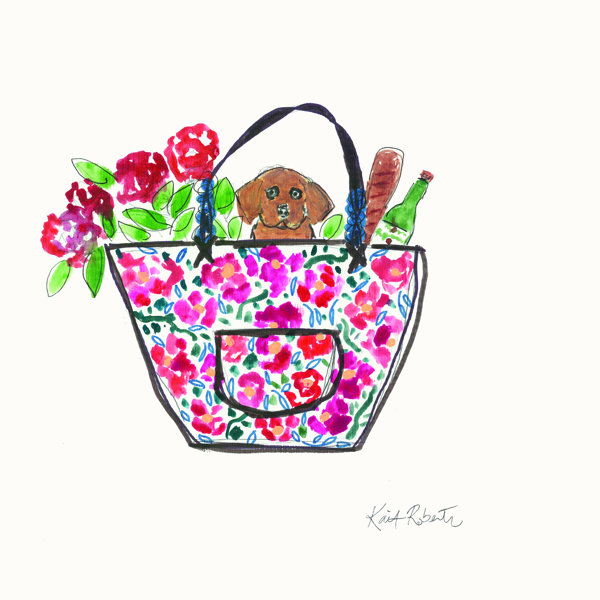 Red Barrel Studio® Cassie The Chocolate Lab On Canvas by Kait Roberts